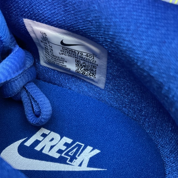 Nike Zoom Freak 4 TB Giannis "Game Royal" Blue White Basketball Shoes Men's 10 - Picture 6 of 9